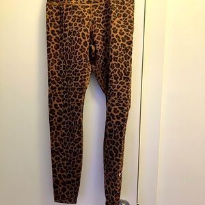 NIKE leopard animal print dri fit leggings brand new